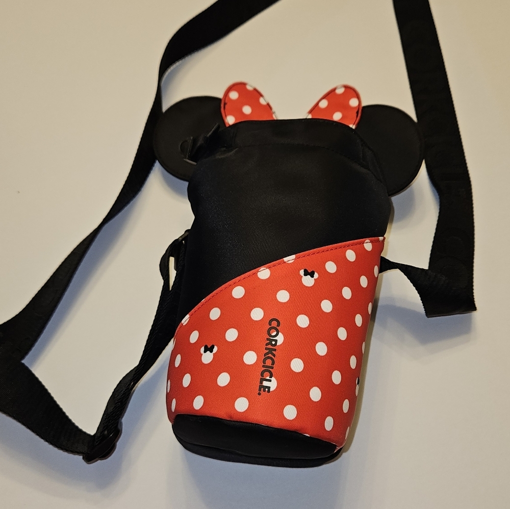 Corkcicle  Black and Red Polka Dot Bag
